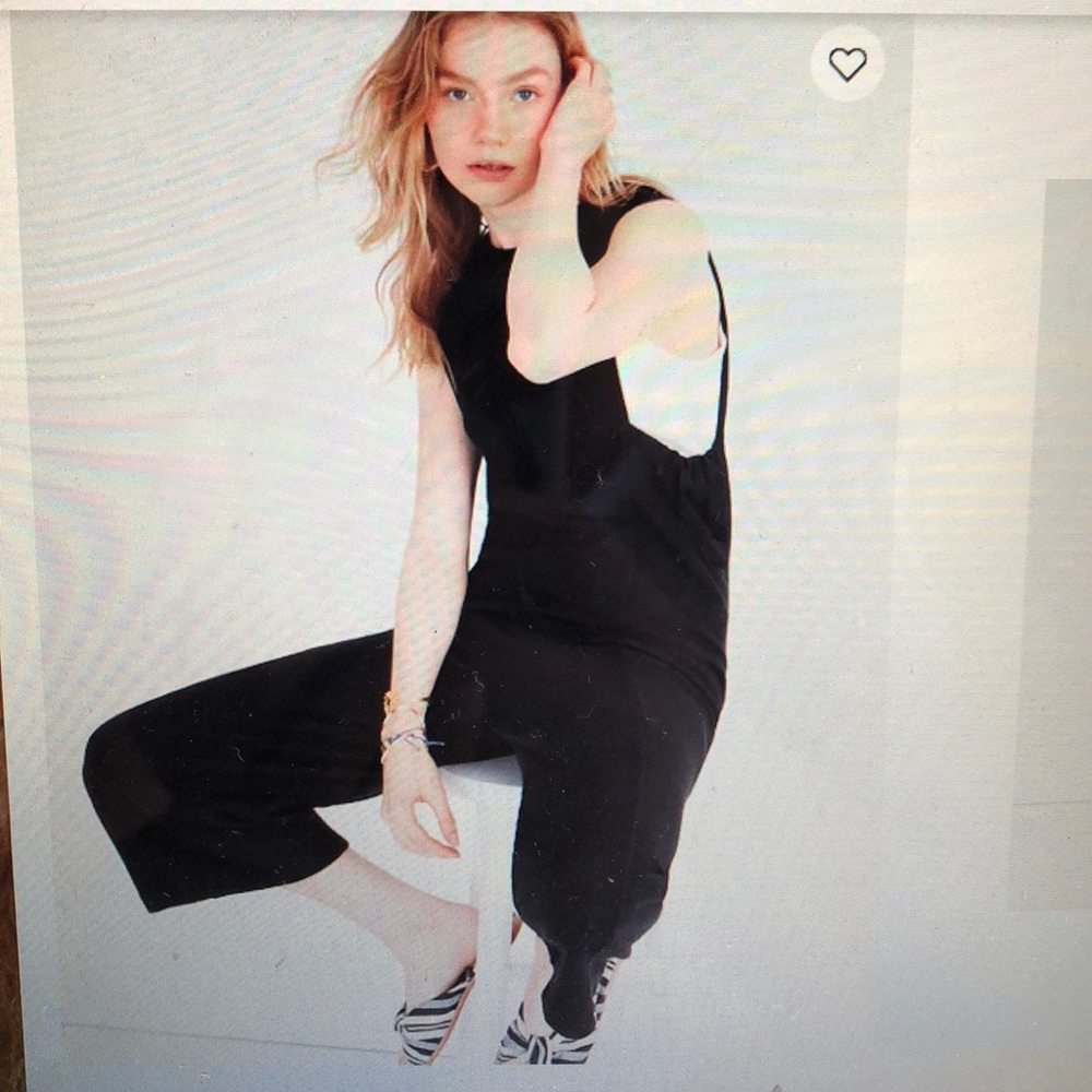 New! Madewell texture thread side-tie jumpsuit